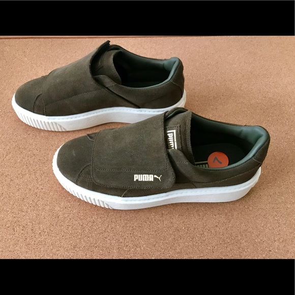 puma basket platform big strap